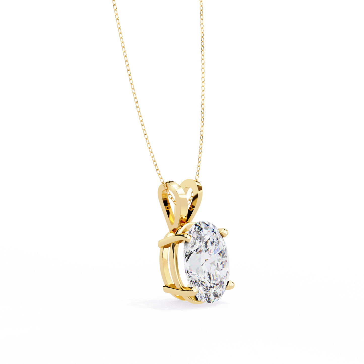 Auric Oval Diamond Pendant (Chain Sold Separately)