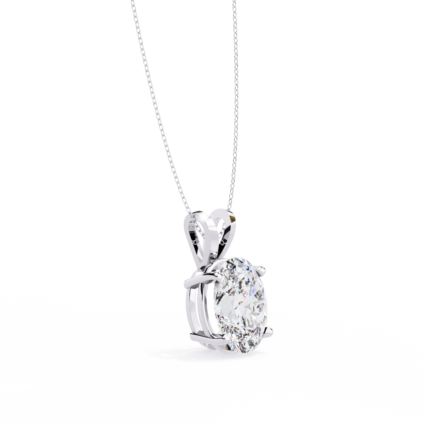 Auric Oval Diamond Pendant (Chain Sold Separately)