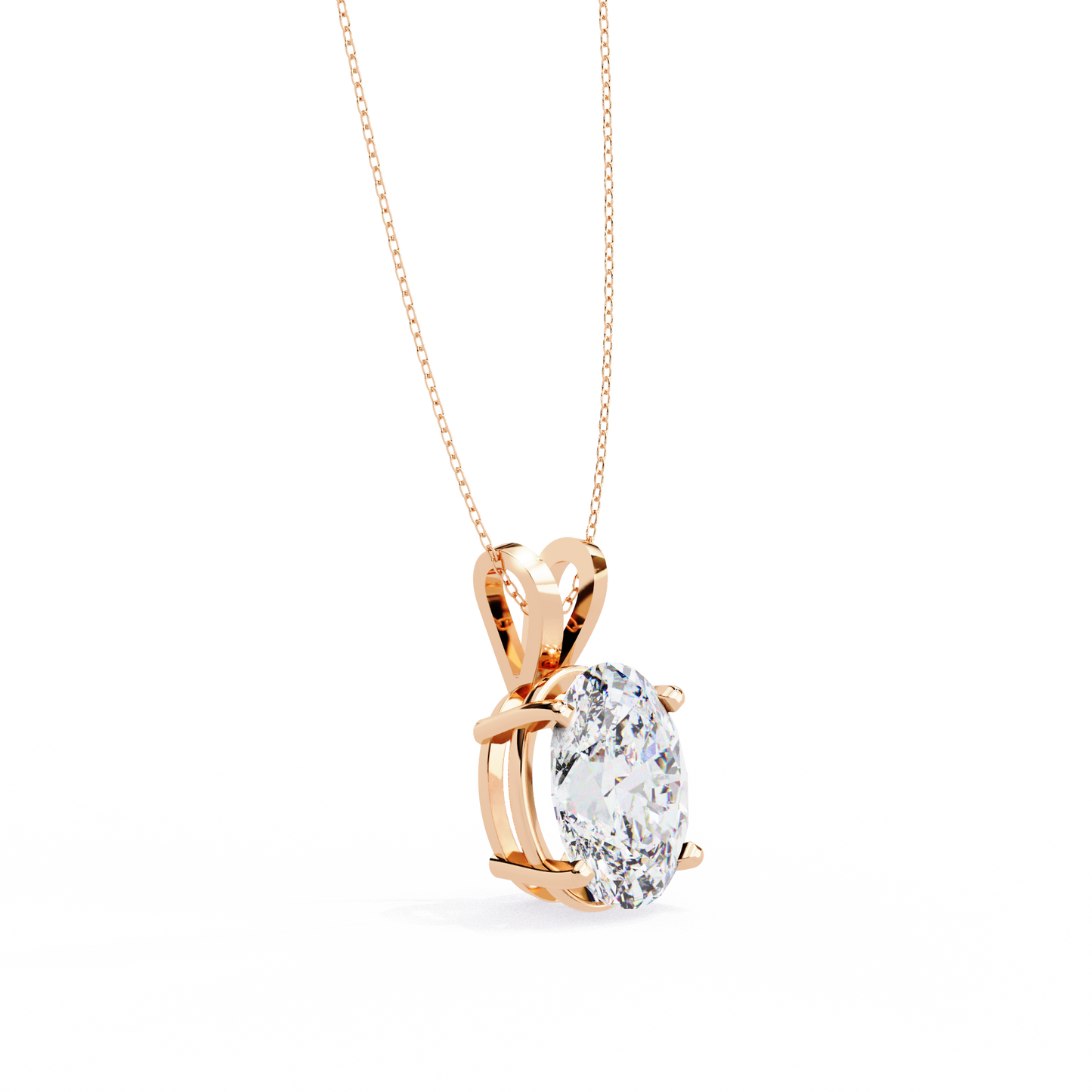 Auric Oval Diamond Pendant (Chain Sold Separately)