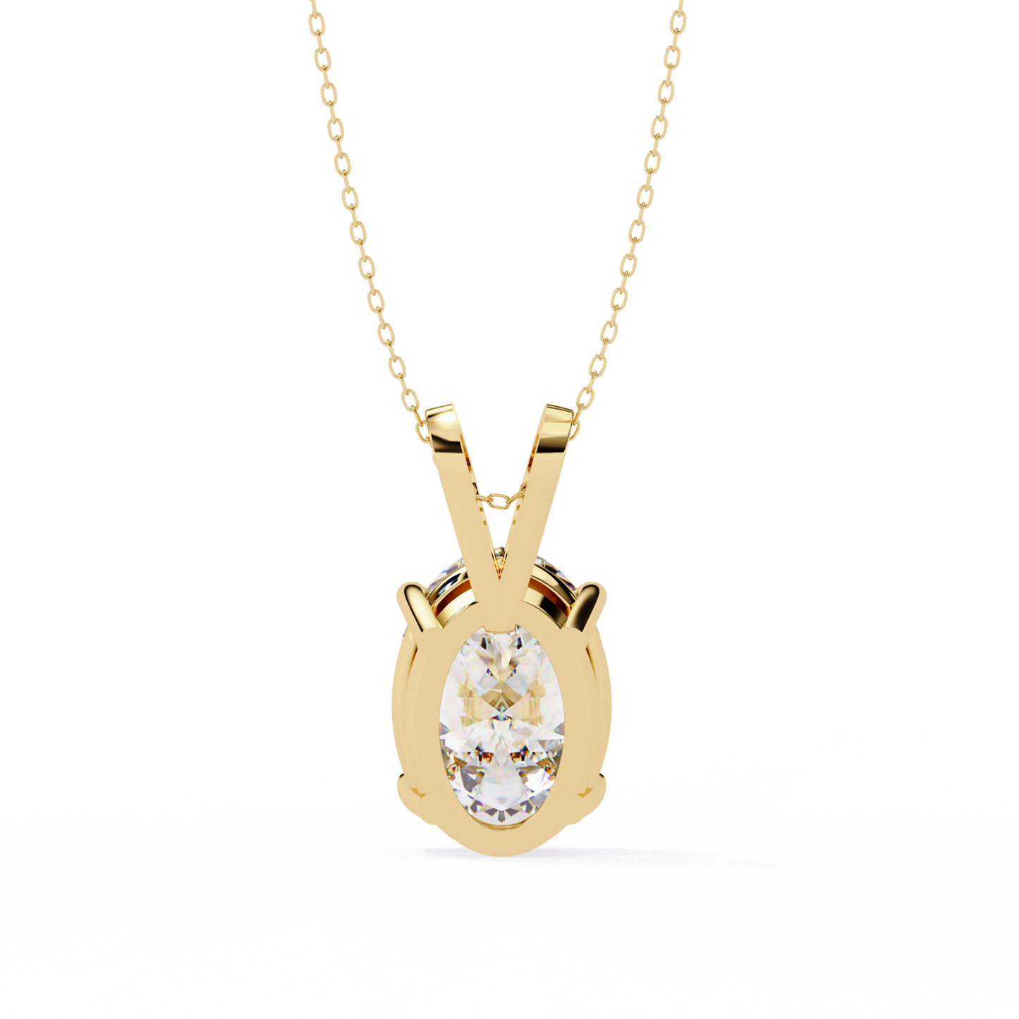 Auric Oval Diamond Pendant (Chain Sold Separately)