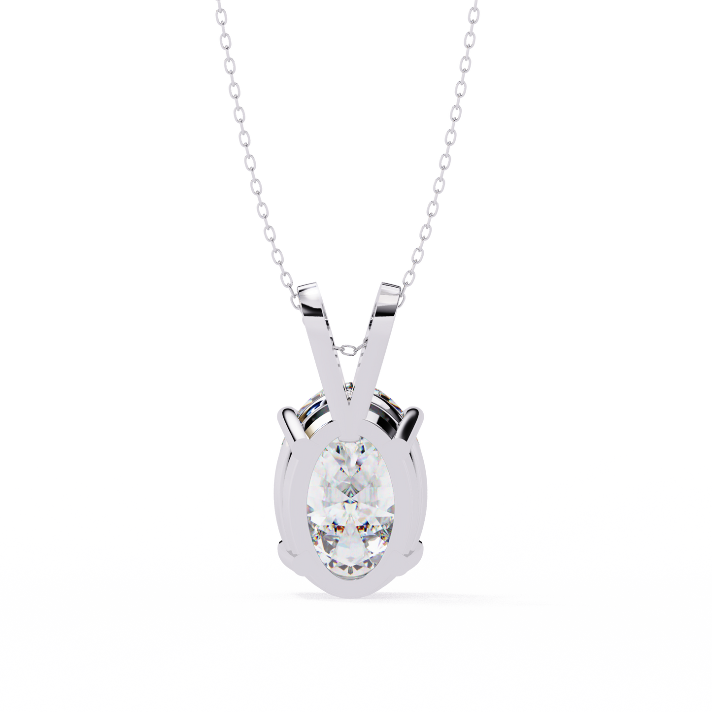 Auric Oval Diamond Pendant (Chain Sold Separately)