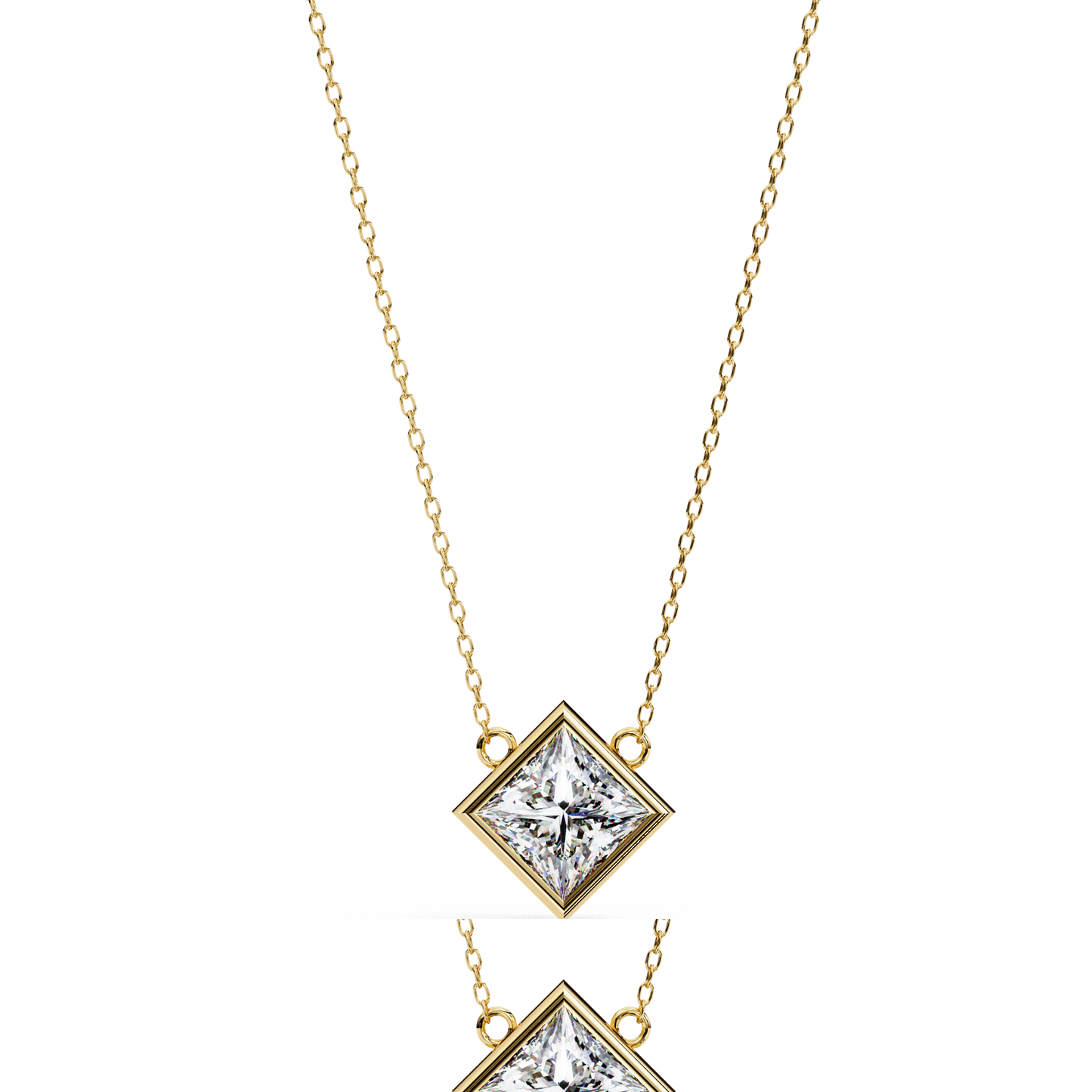 Aurora Princess Charm Diamond Pendant