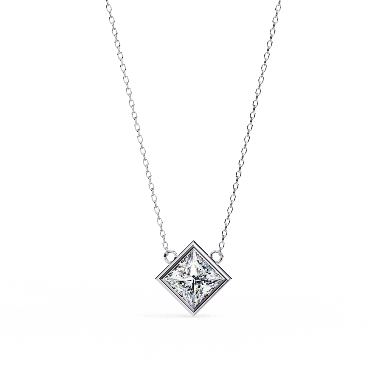 Aurora Princess Charm Diamond Pendant