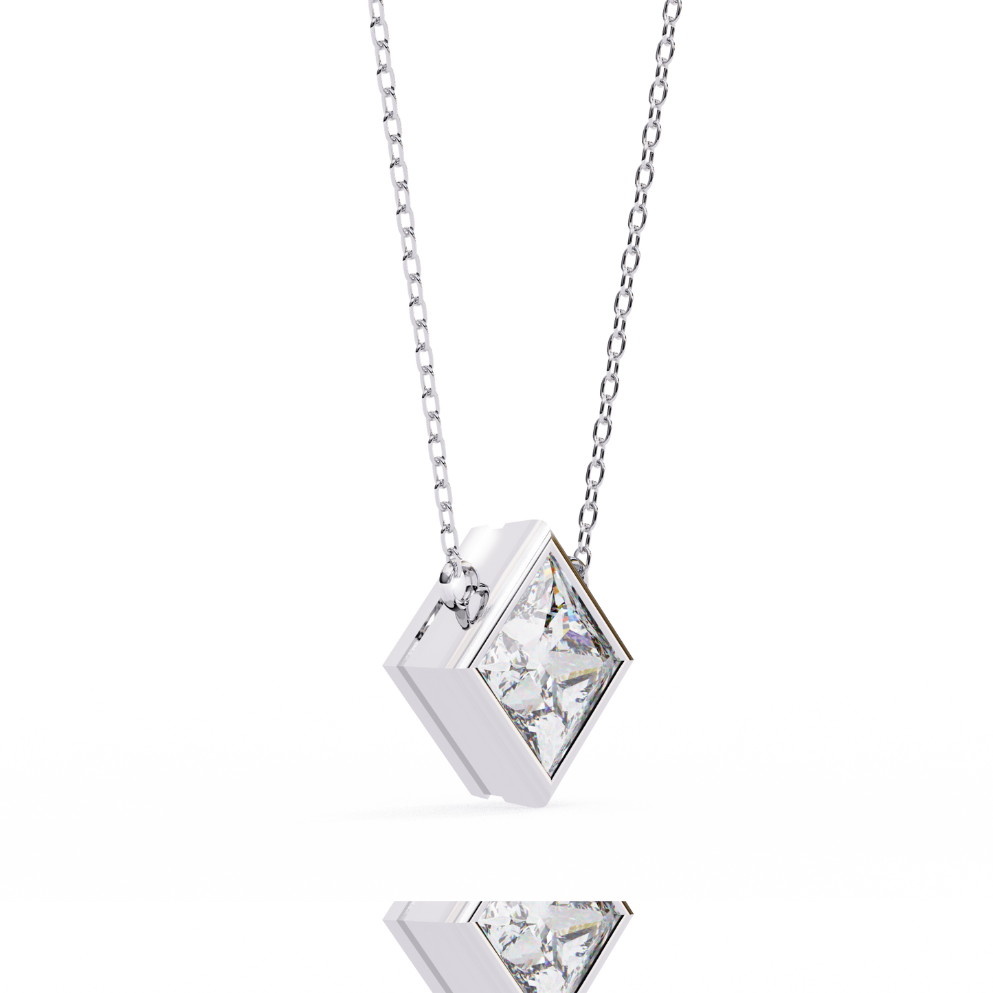 Aurora Princess Charm Diamond Pendant