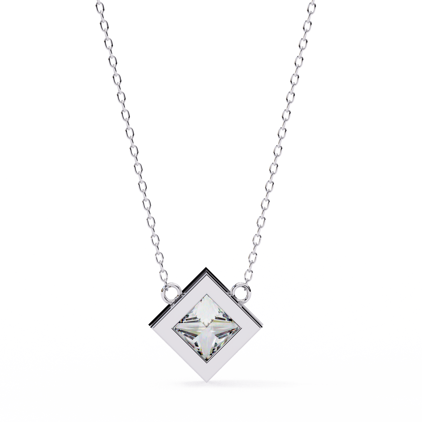 Aurora Princess Charm Diamond Pendant