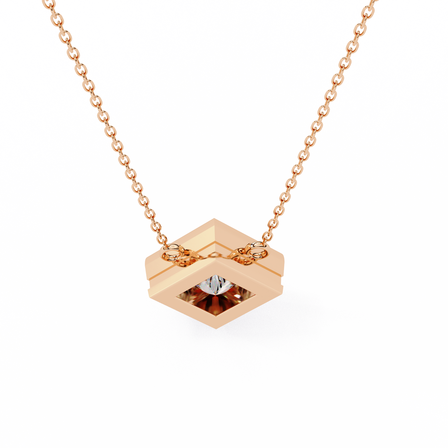 Aurora Princess Charm Diamond Pendant