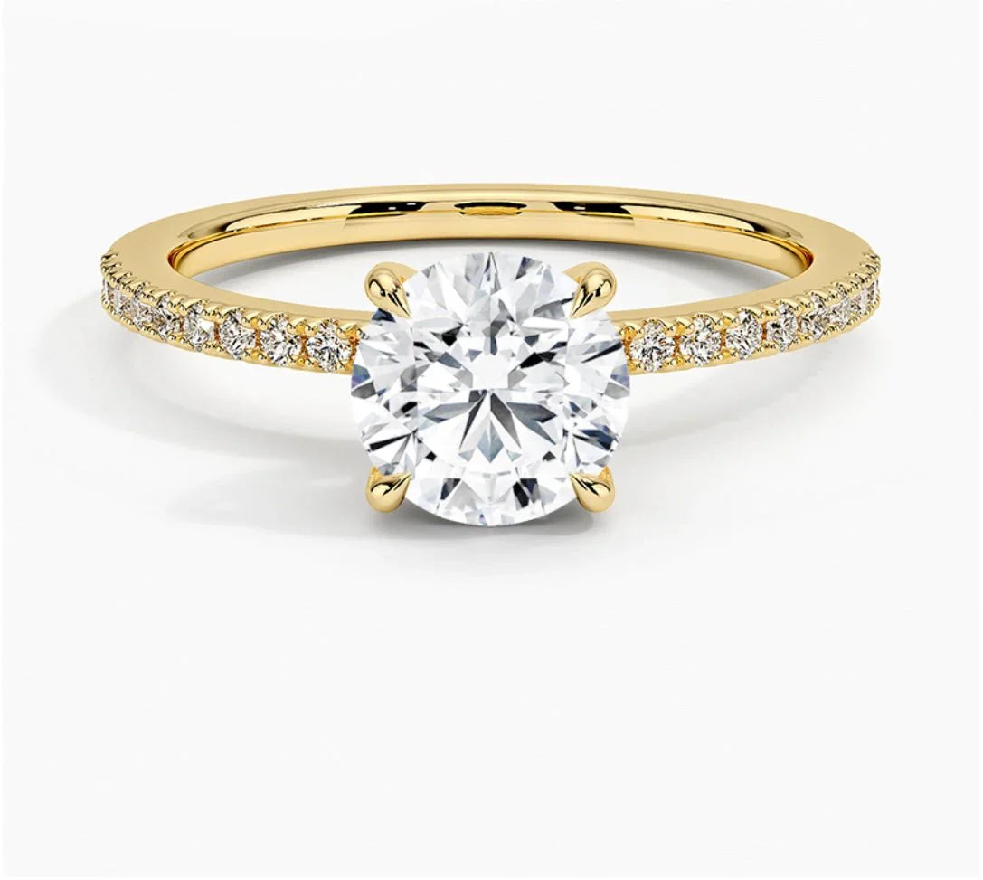 IGI Certified 1CT D VVS2 Lab Grown Diamond Round Cut Solitaire Ring