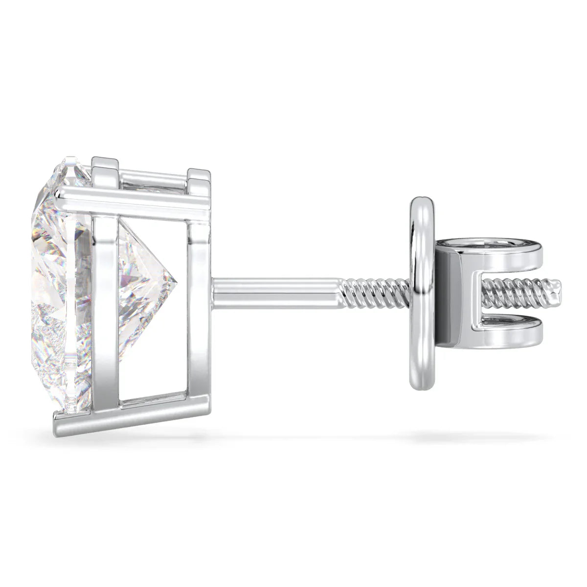 IGI Certified D VVS2 Lab Grown Diamond Oval Cut Solitaire Studs
