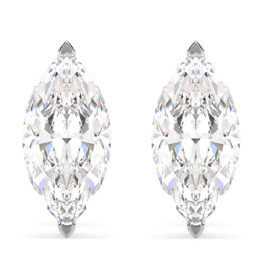 IGI Certified D VVS2 Lab Grown Diamond Marquise Cut Solitaire Studs