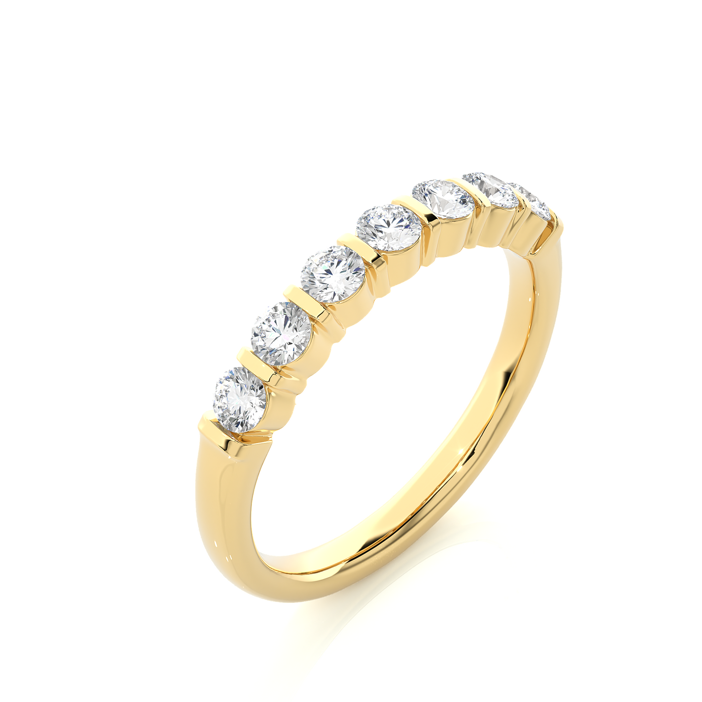 Lustre Seven-Stone Diamond Ring