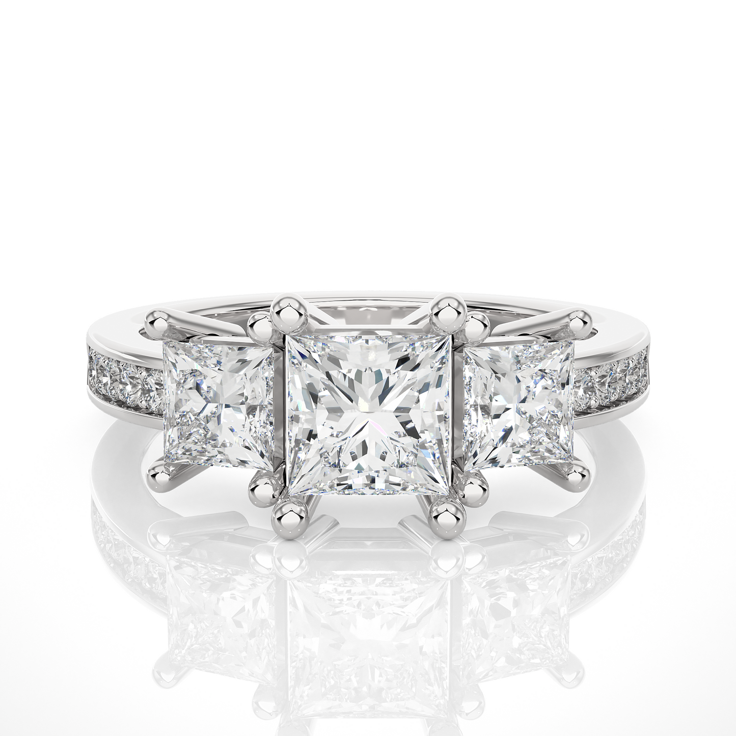 Trio Princess Diamond Ring