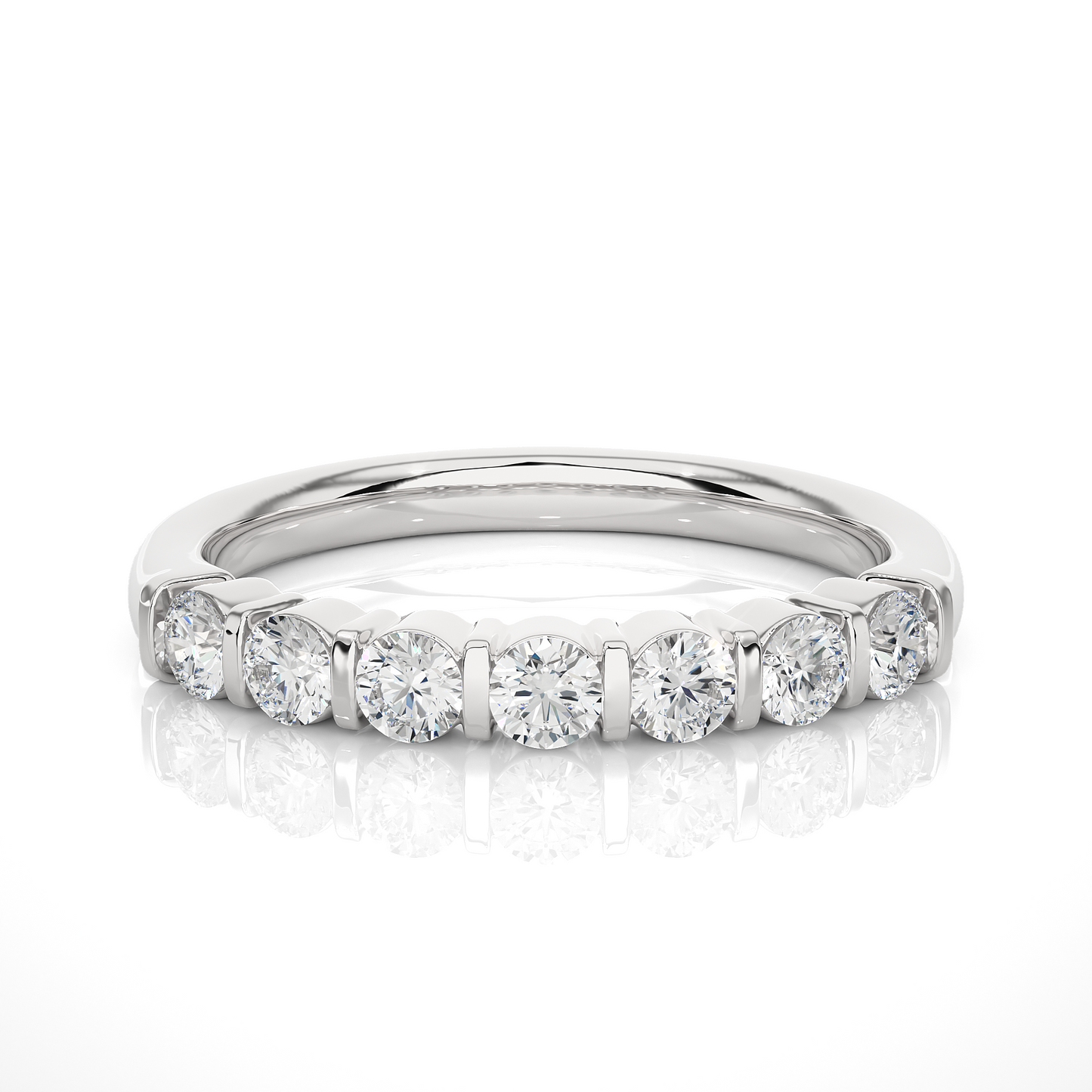 Lustre Seven-Stone Diamond Ring