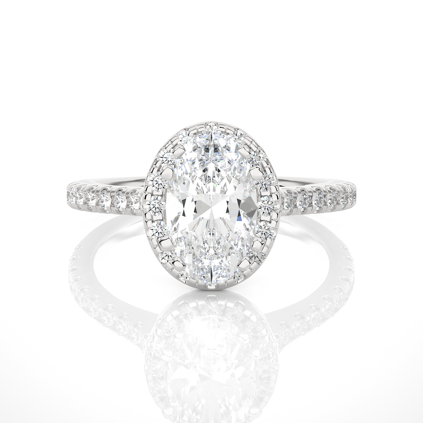 Victorian Oval Diamond Ring