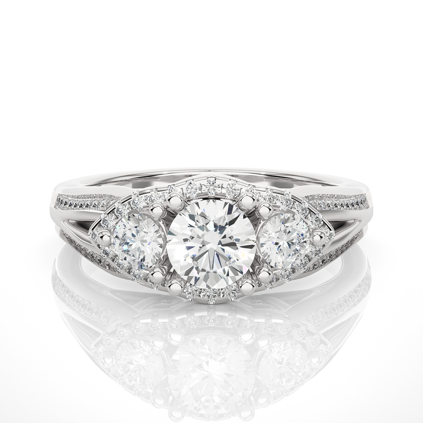 Nivara Round Diamond Ring