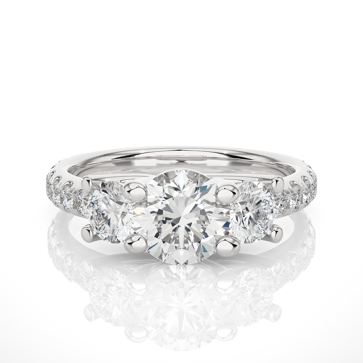 Thalassa Glow Round Diamond Ring