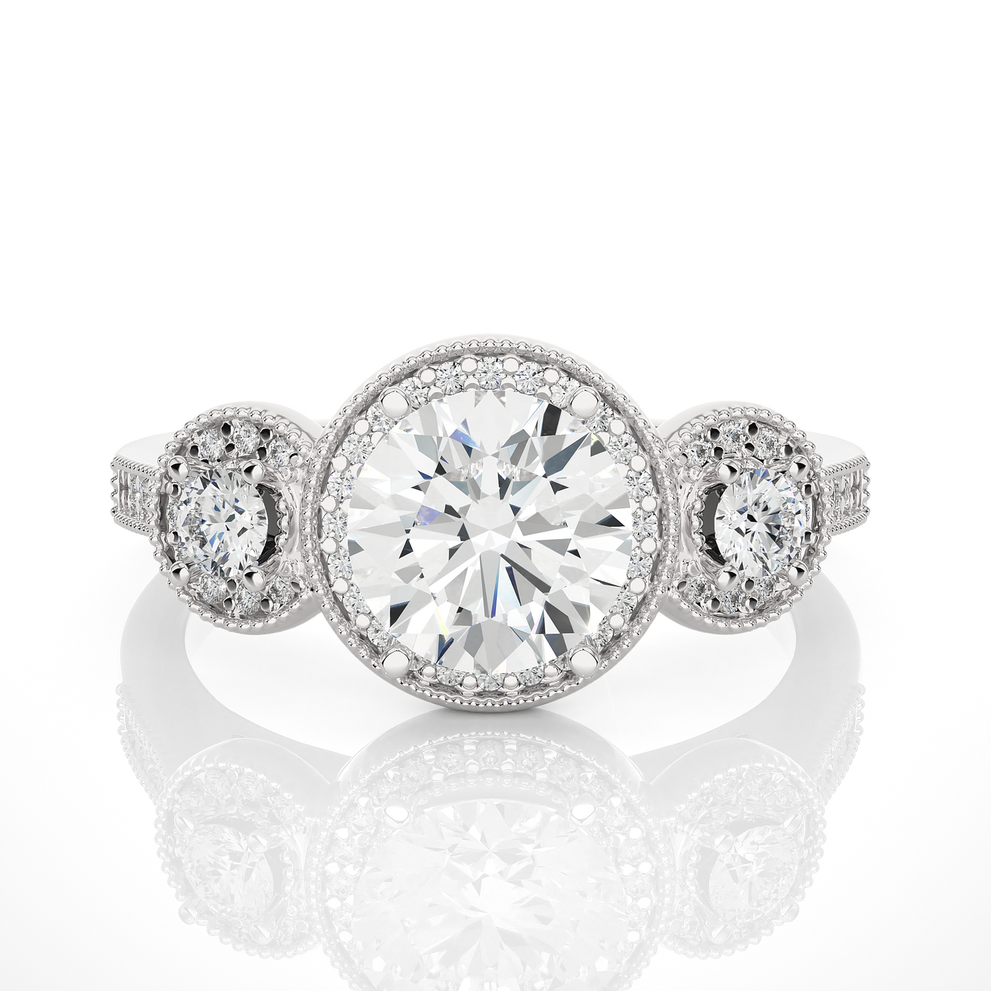 Thalassa Round Diamond Ring