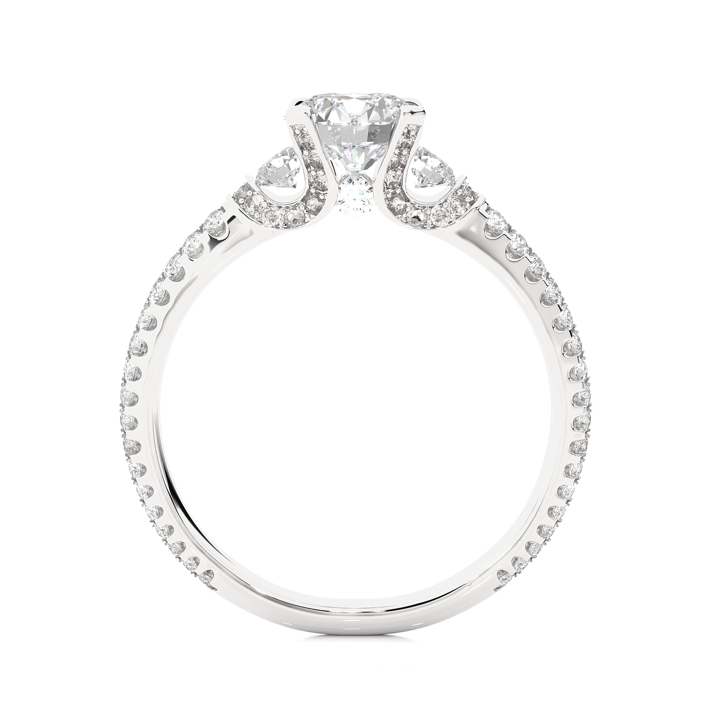 Mistara Round Diamond Ring