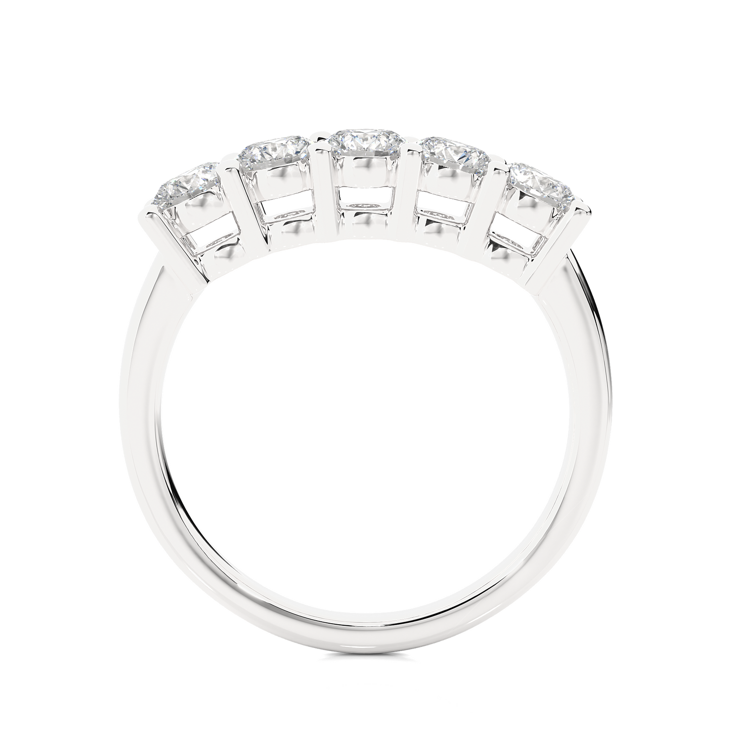 Lustre Five-Stone Diamond Ring
