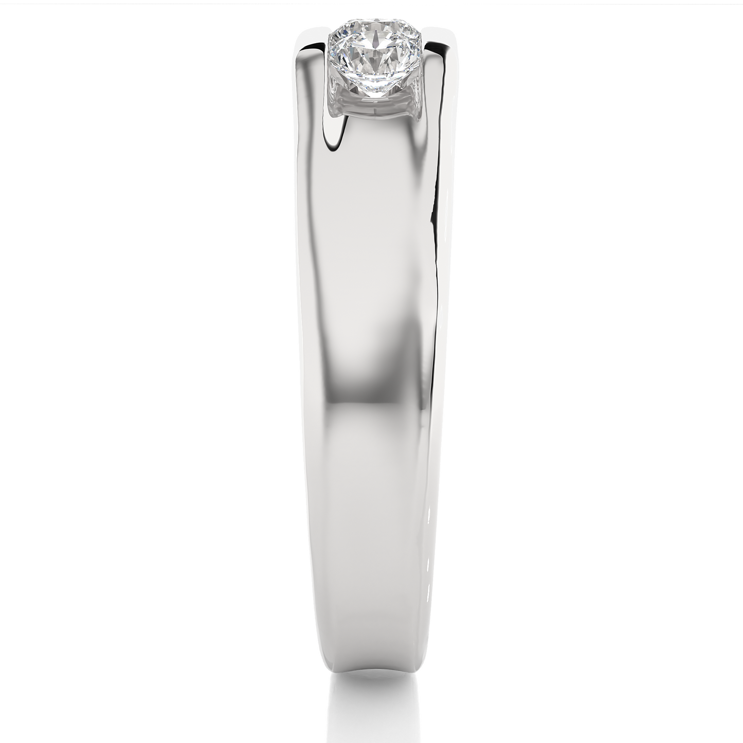 Roman Round Diamond Ring