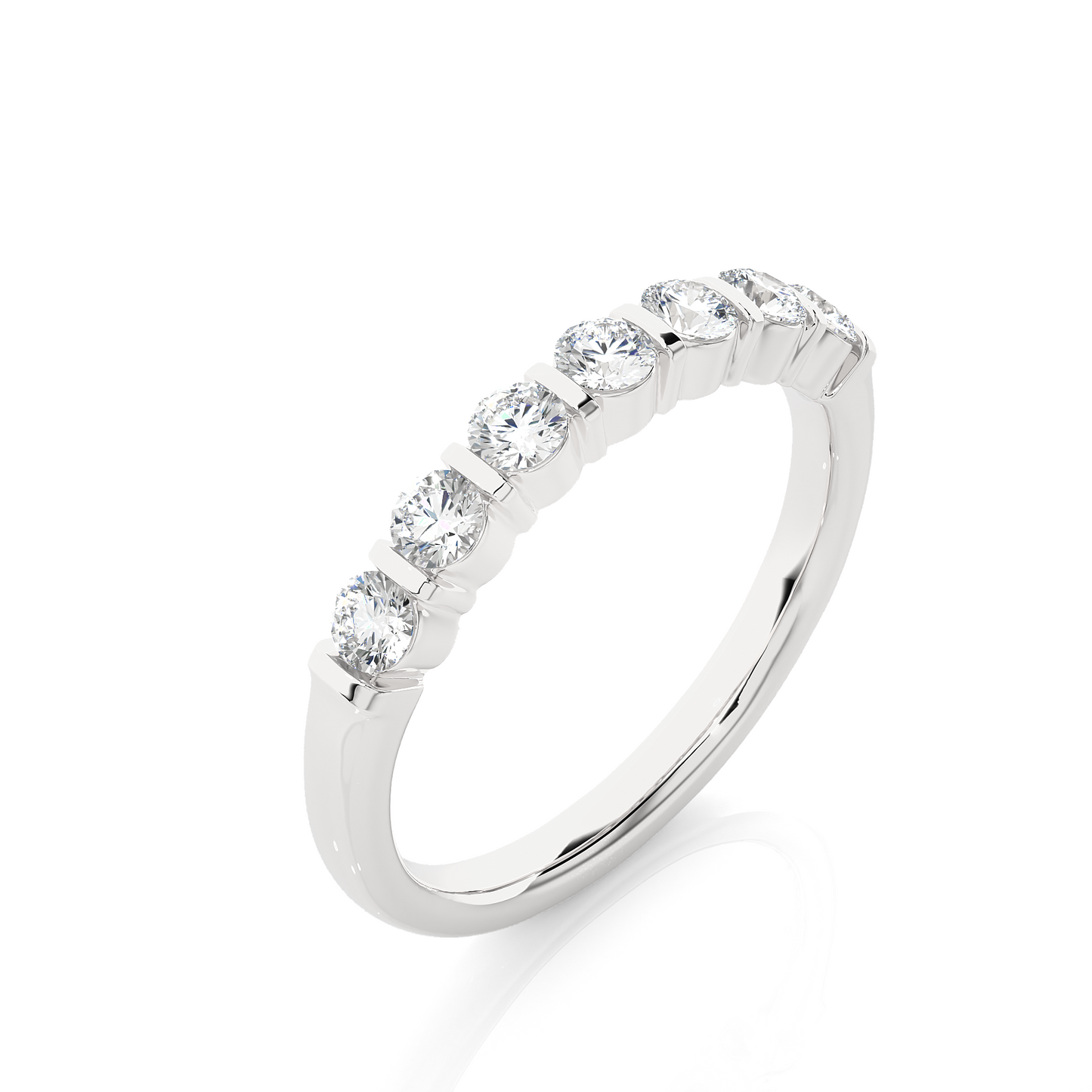 Lustre Seven-Stone Diamond Ring