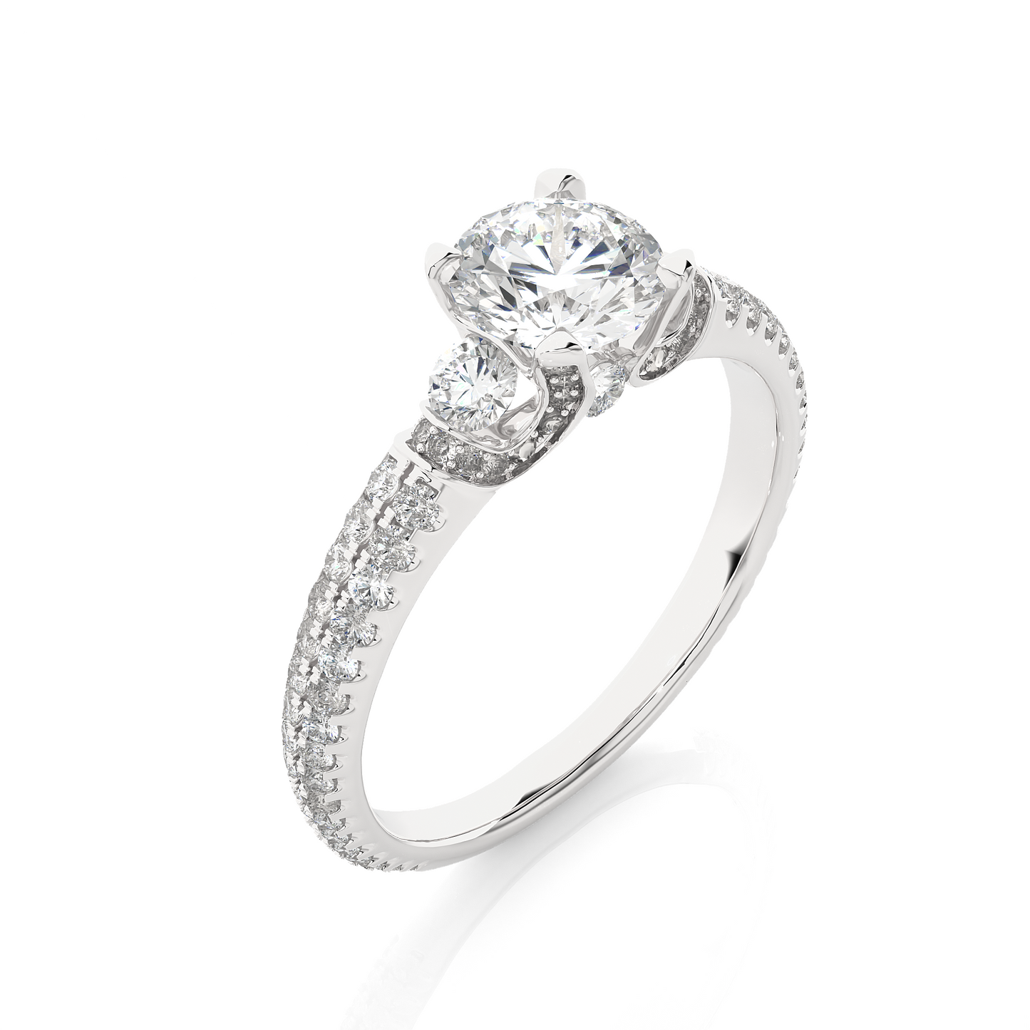 Mistara Round Diamond Ring
