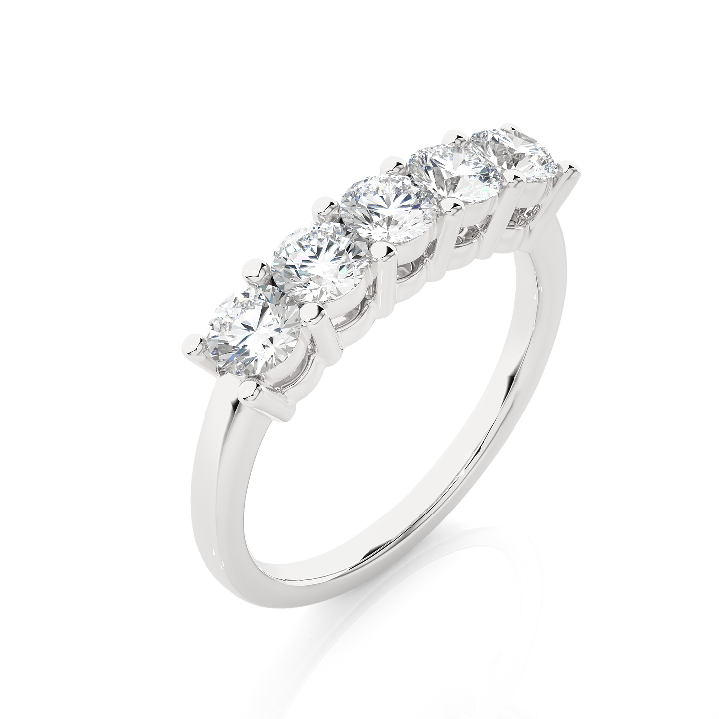 Lustre Five-Stone Diamond Ring