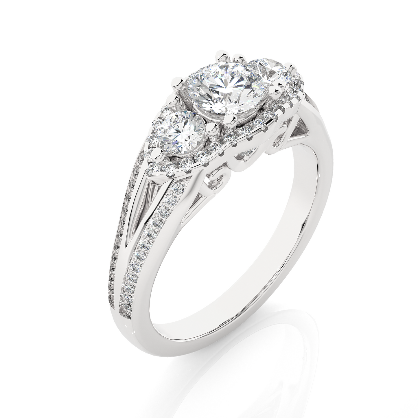 Nivara Round Diamond Ring