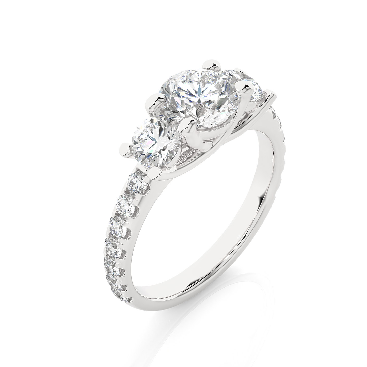 Thalassa Glow Round Diamond Ring