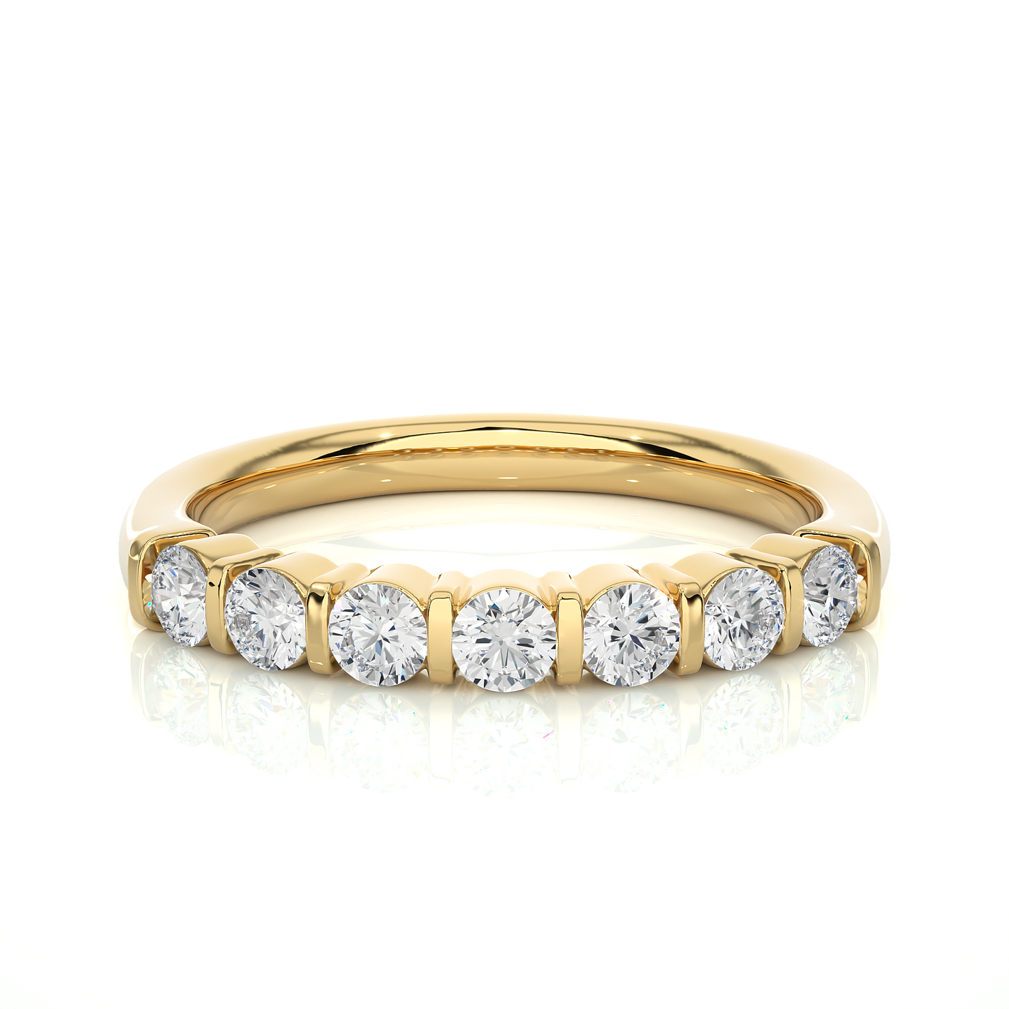 Lustre Seven-Stone Diamond Ring