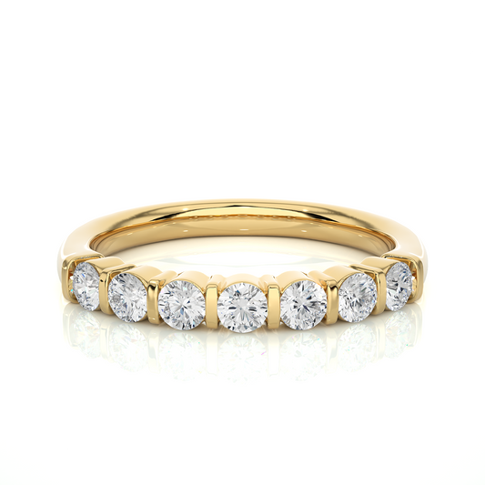 Lustre Seven-Stone Diamond Ring