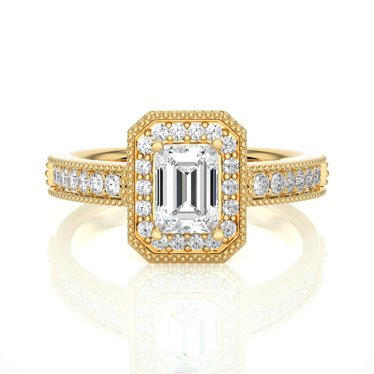 Victorian Emerald Diamond Ring