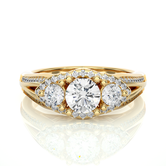 Nivara Round Diamond Ring