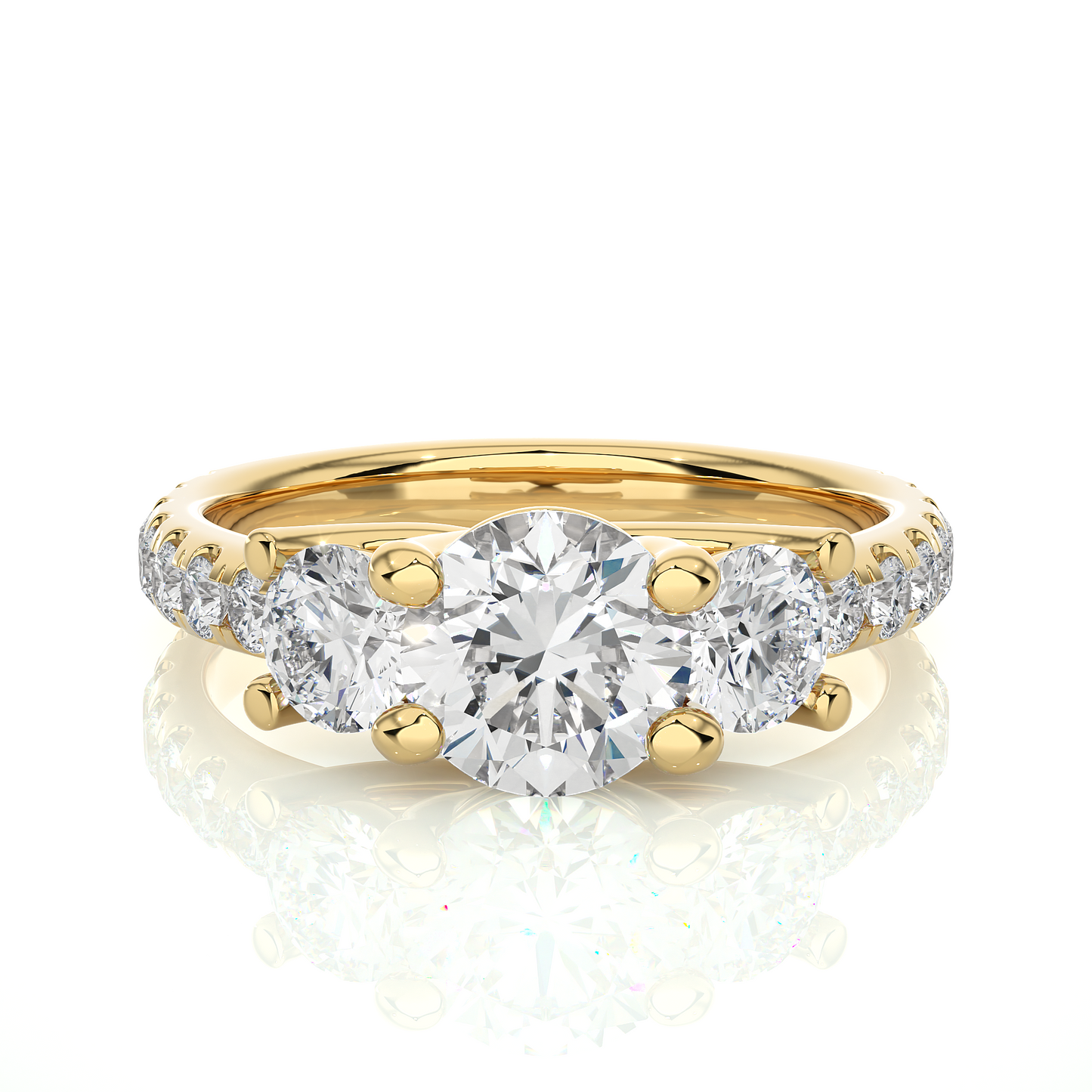 Thalassa Glow Round Diamond Ring