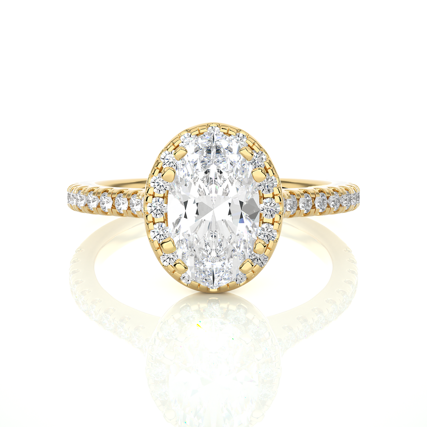 Victorian Oval Diamond Ring