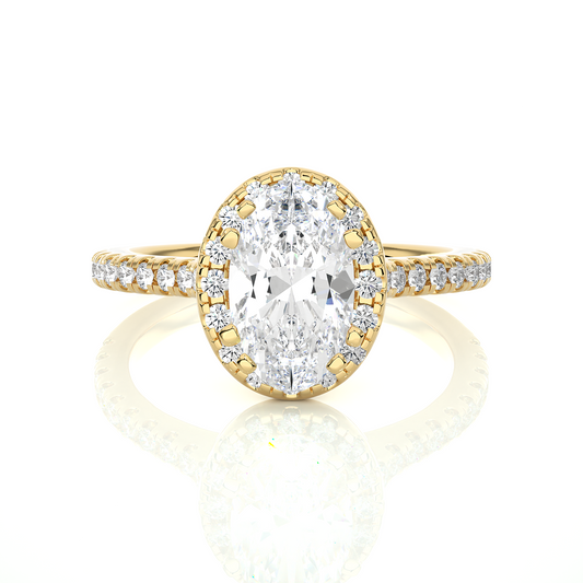 Victorian Oval Diamond Ring