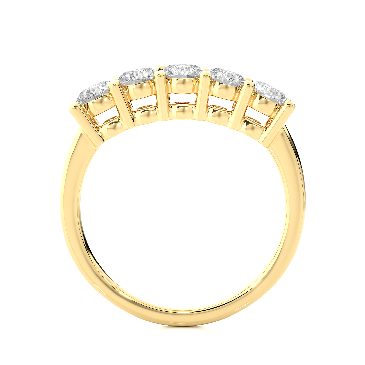 Lustre Five-Stone Diamond Ring