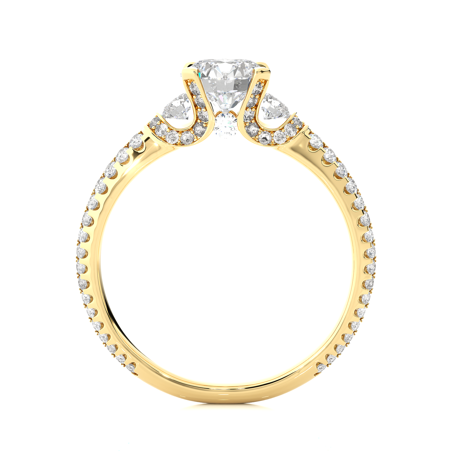 Mistara Round Diamond Ring