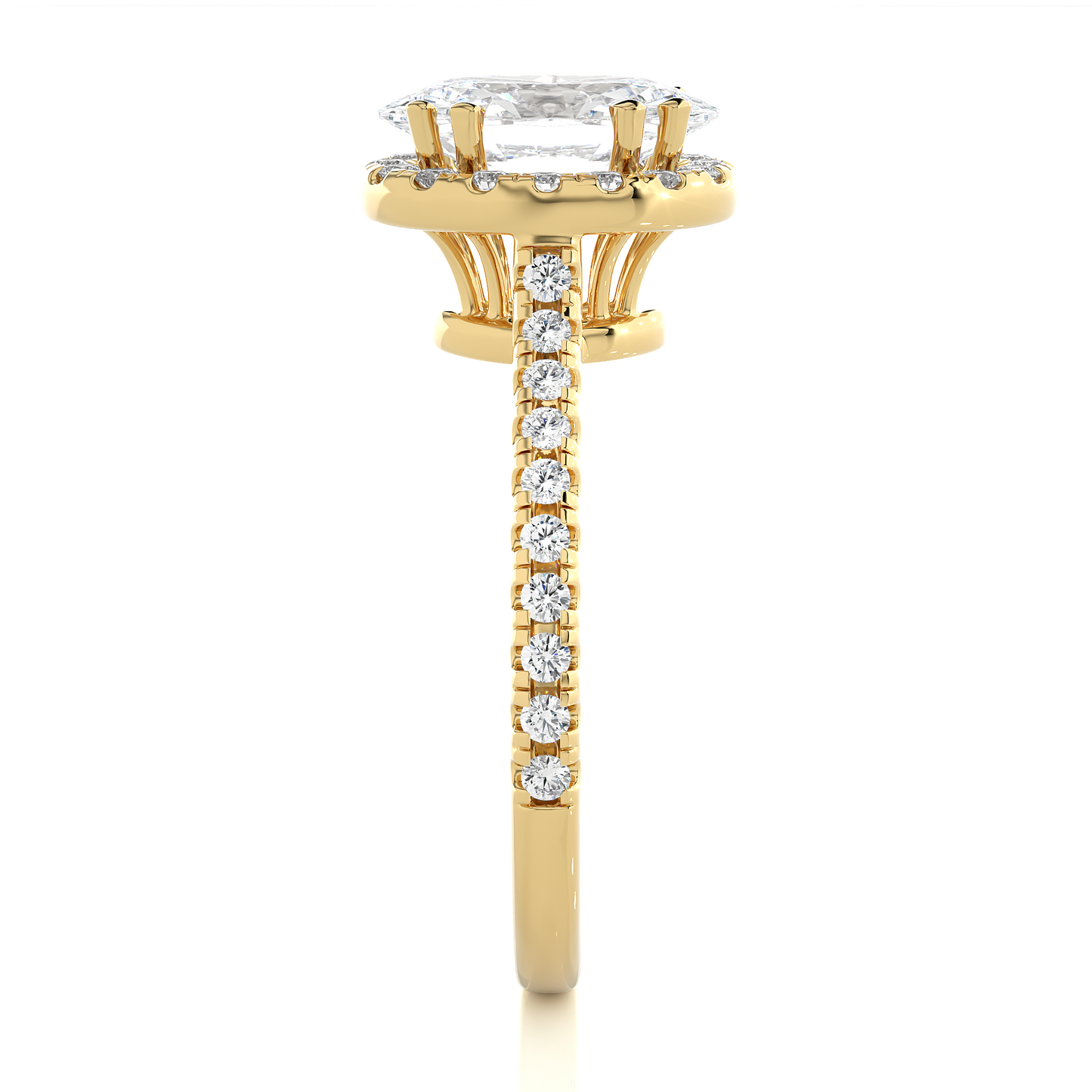 Victorian Oval Diamond Ring