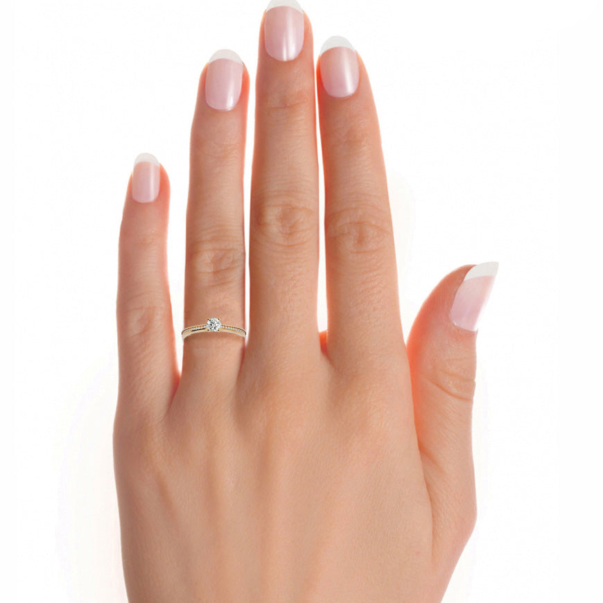 Aquila Round Diamond Ring