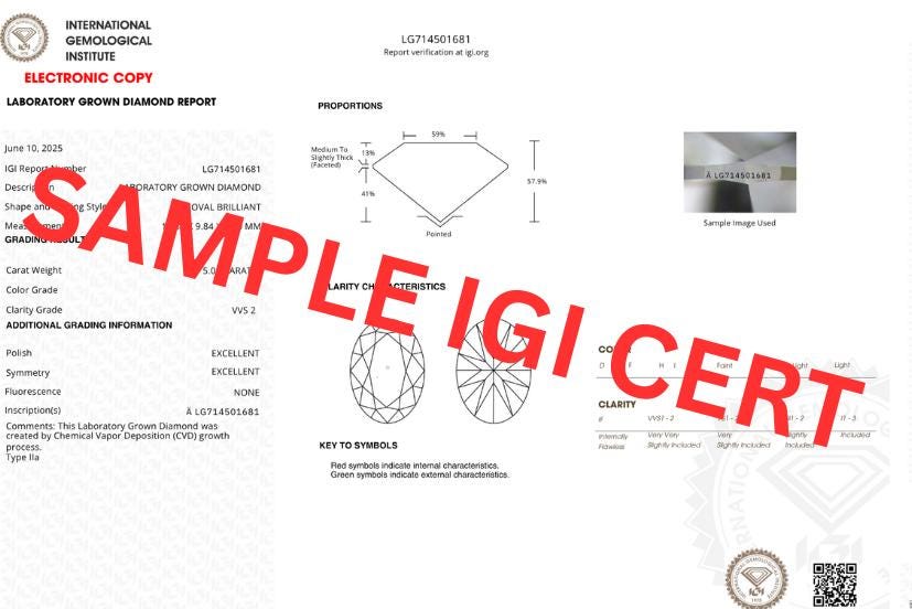 1.5 CARAT Oval  Lab Grown diamond Ring | Oval engagement ring | IGI Certified D color VS1-VVS2 | With 26 Side Round Diamond |
